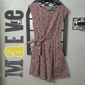 Maeve Anthropologie Bathing Beauty Divers Dress  Tie Dress